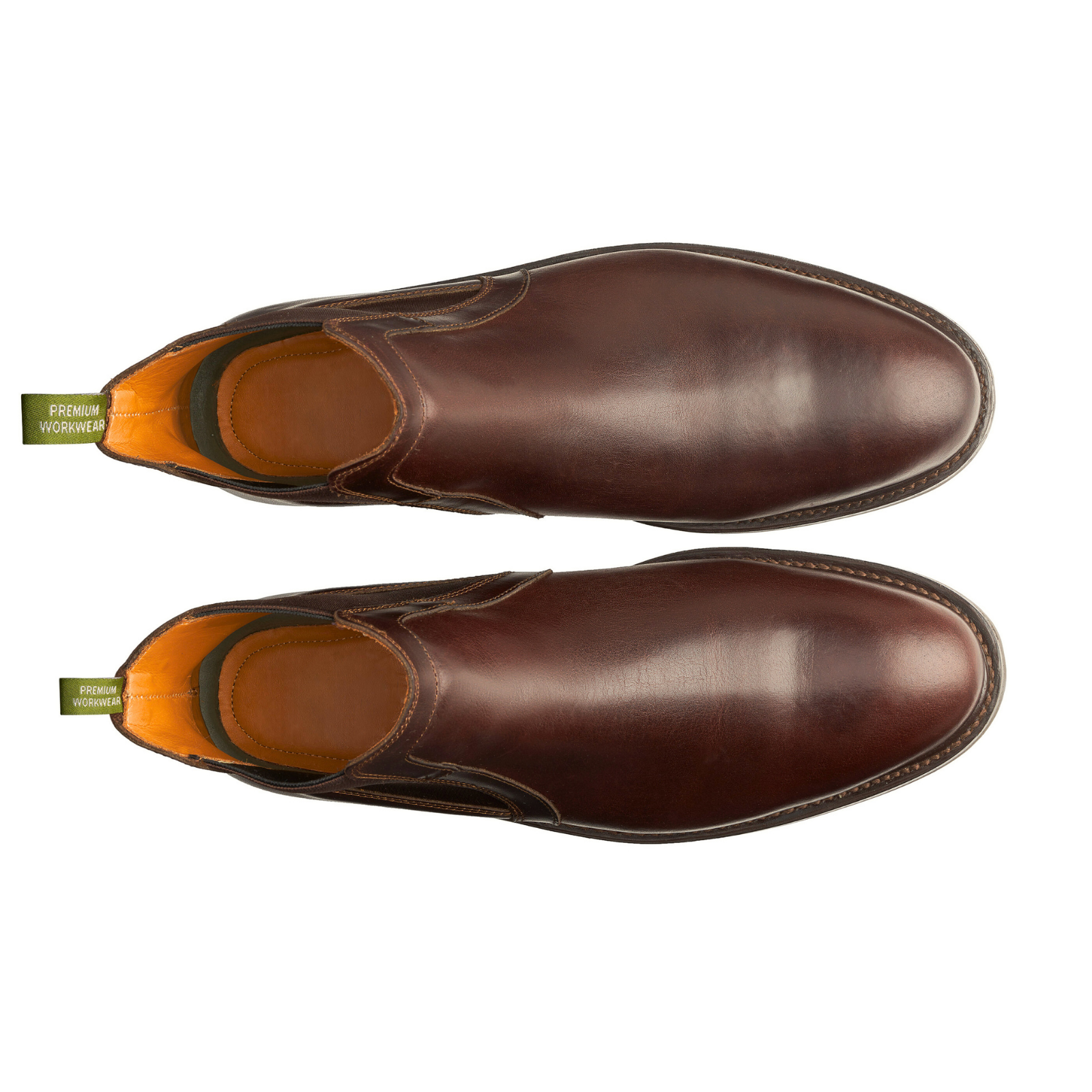 STEEL TOE CHELSEA BOOT WALLACE BROWN. CENTIAL BROWN