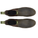 COMPOSITE TOE RAINIER BOOT. OLIVE GREEN COLOR. CENITAL VIEW