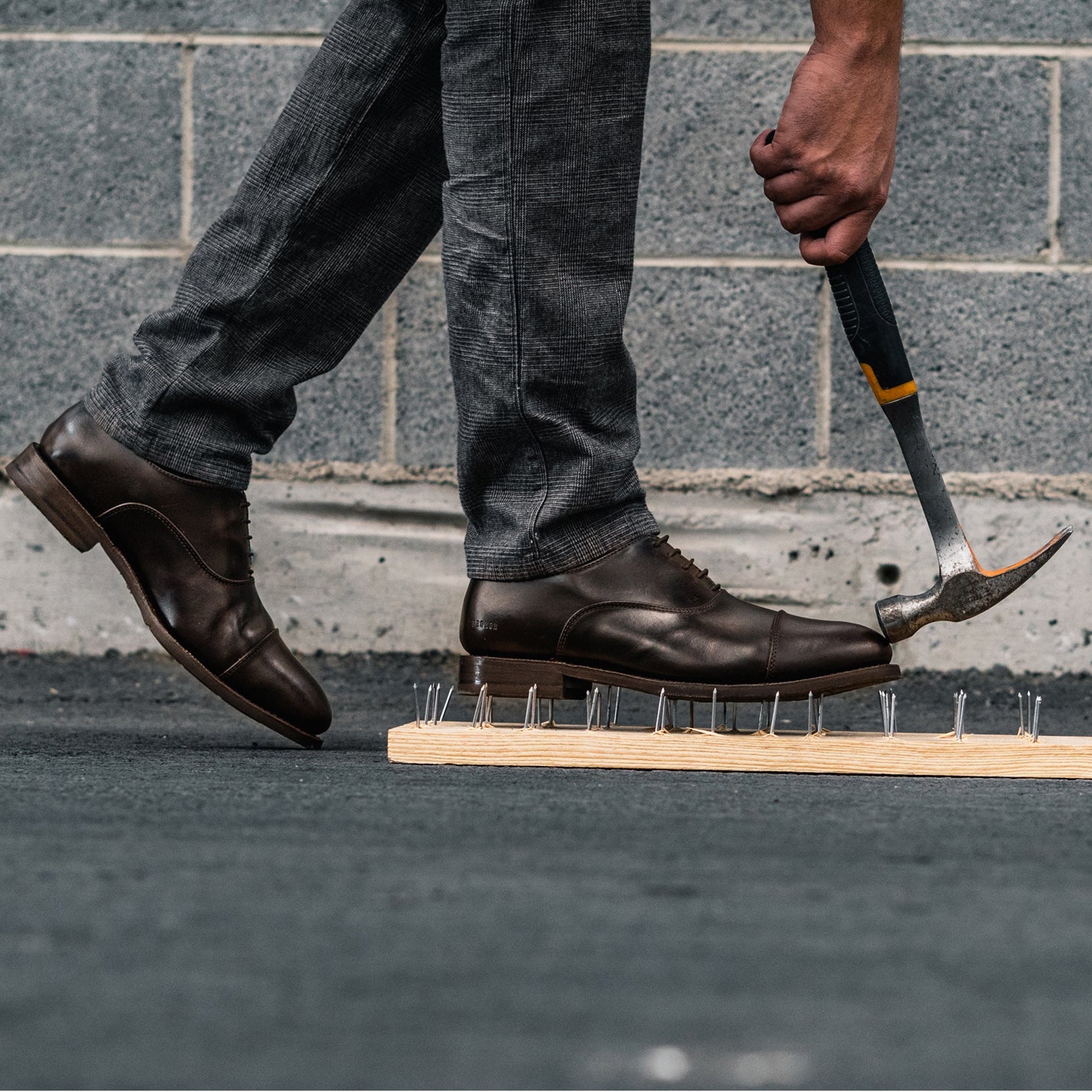 CEO-BROWN-STEEL TOE SHOE WITH IMPACT