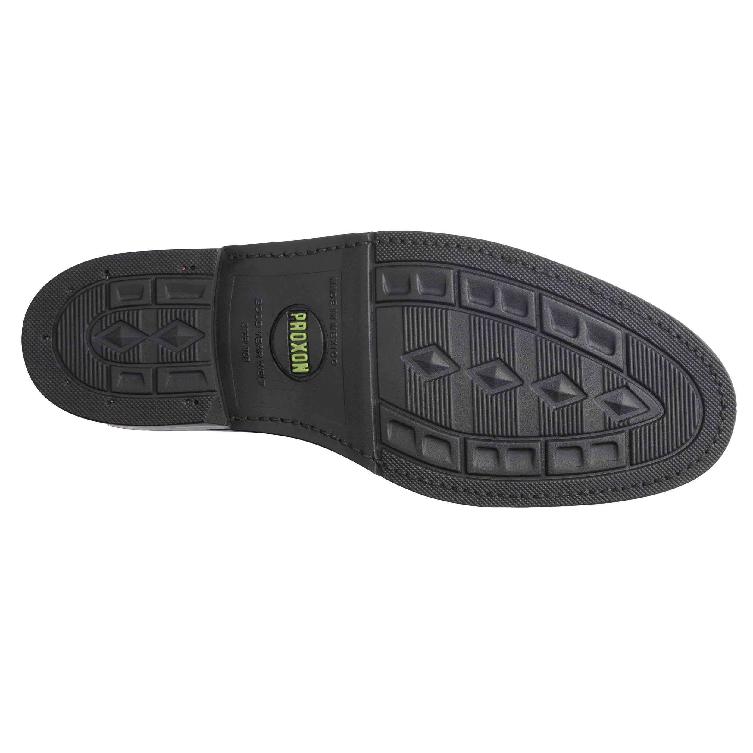 STEEL TOE LACE UP BOOT MICH BLACK SOLE