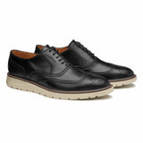 VOLTA BLACK STEEL TOE OXFORD SHOE