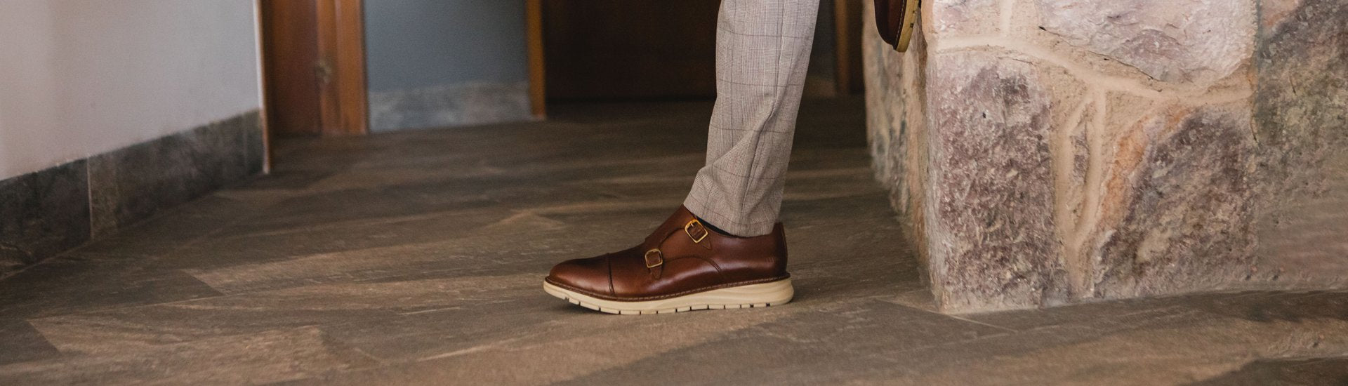 MONK STRAP STEEL TOE SHOES