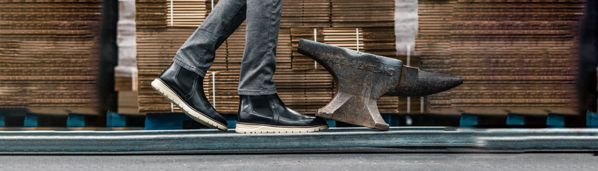 Men Steel Toe Work Boots