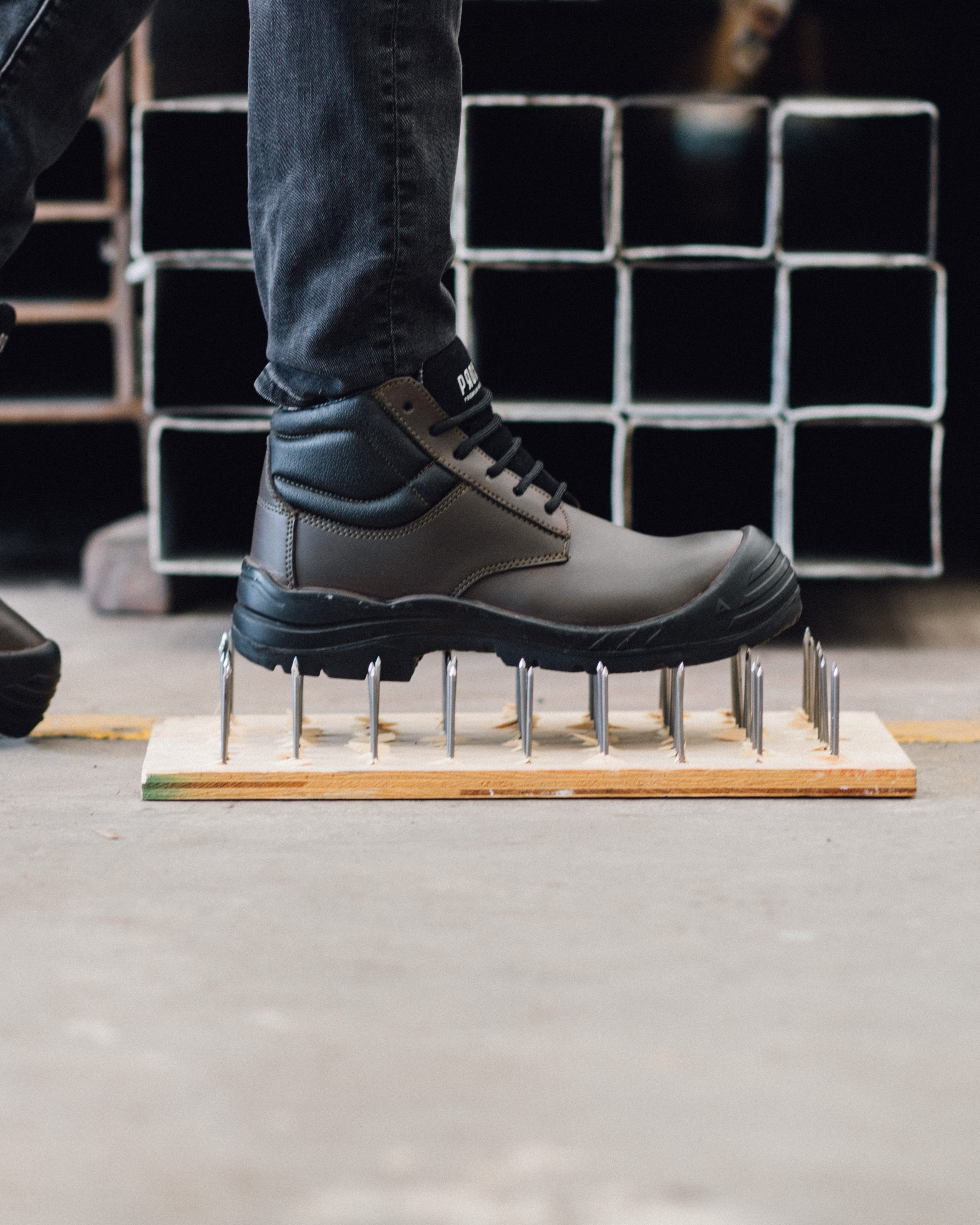 OXFORD STEEL TOE SHOE PILOT BLACK | Proxon Premium Workwear