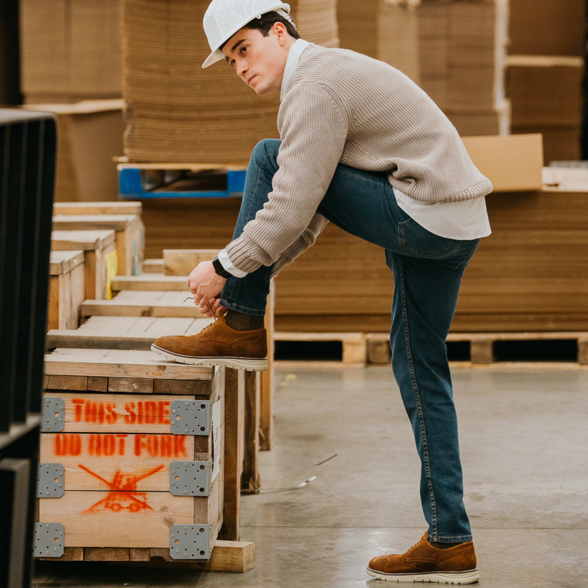 STEEL TOE OXFORD SHOES MASTER MOKA LIFESTYLE