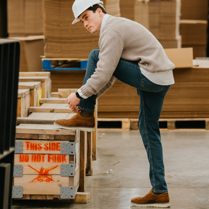 STEEL TOE  OXFORD SHOE MASTER GINGER