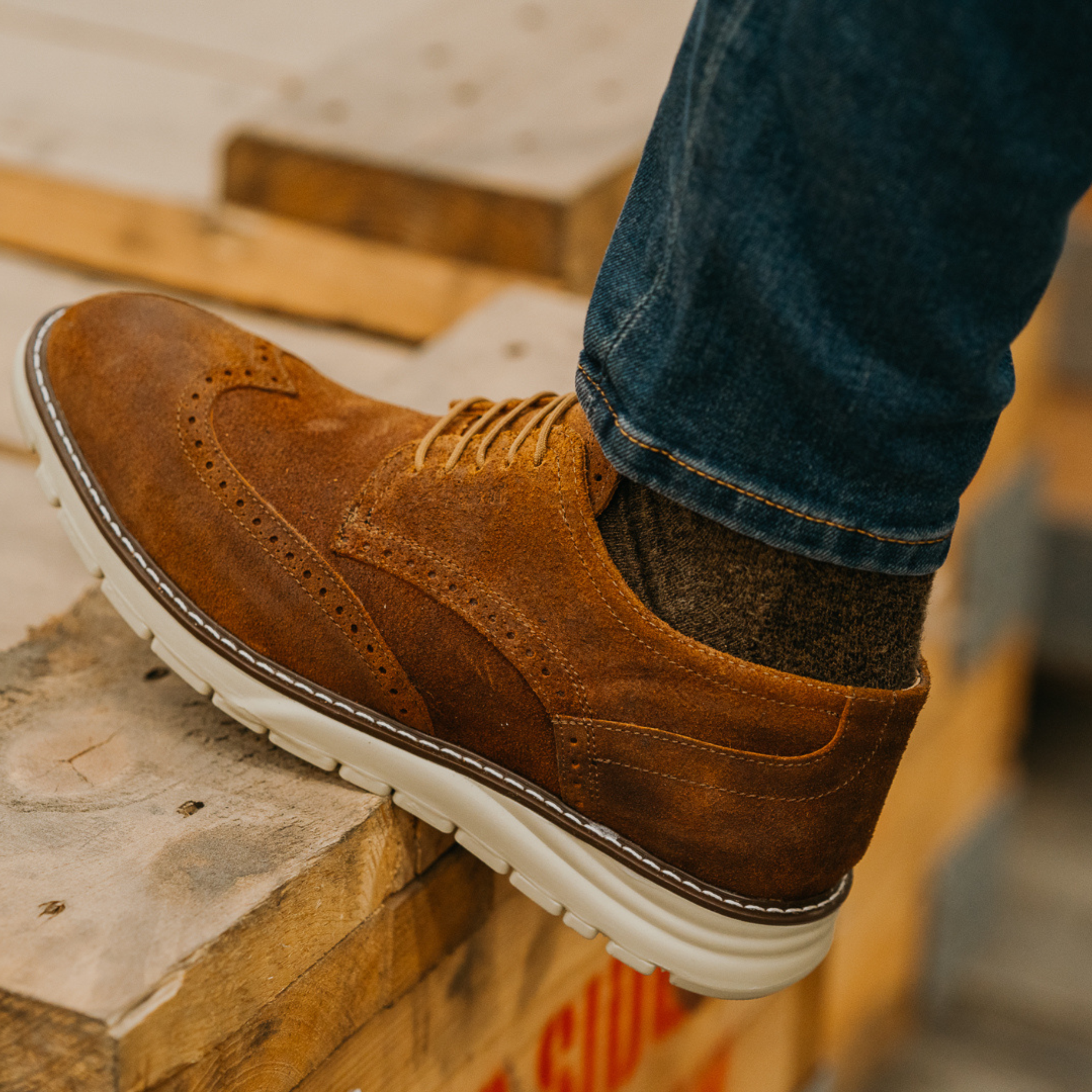 STEEL TOE OXFORD SHOE MASTER GINGER LIFESTYLE