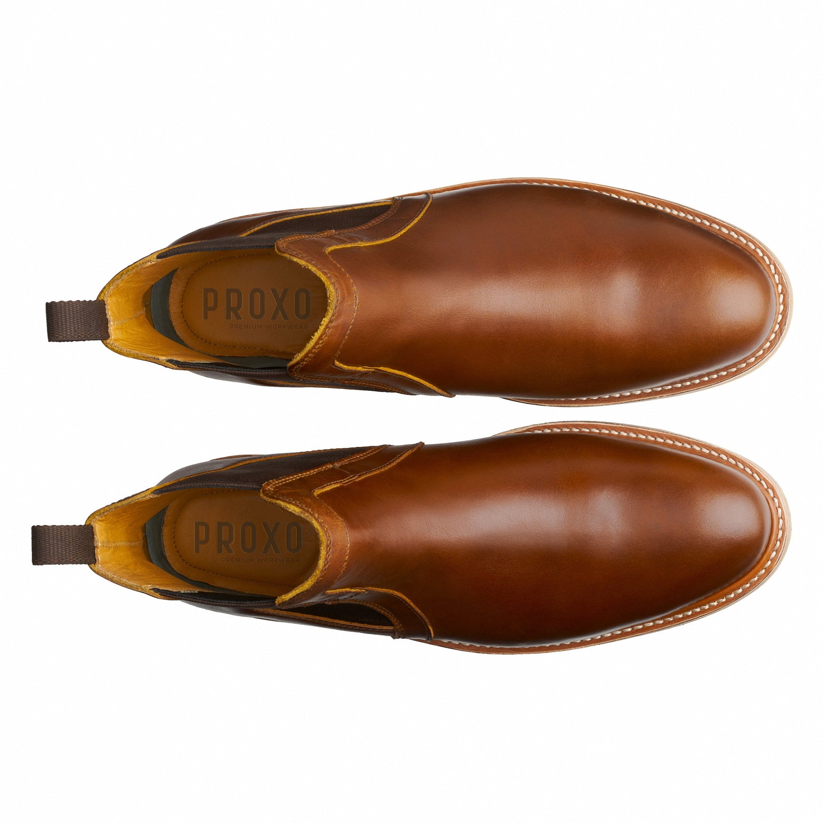 STEEL TOE CHELSEA BOOT WALLACE AMBER| Proxon Premium Workwear