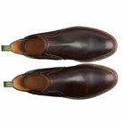 STEEL TOE CHELSEA BOOT BECKS BROWN. CENITAL VIEW