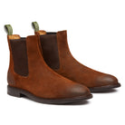 STEEL TOE CHELSEA BOOT BRONX GINGER. FRONT VIEW