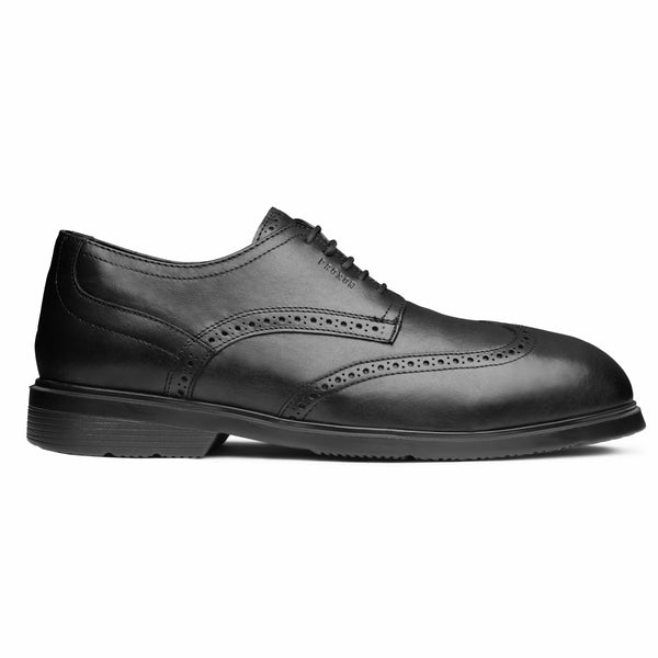 Proxon Steel Toe Shoes Captain Black Lateral View