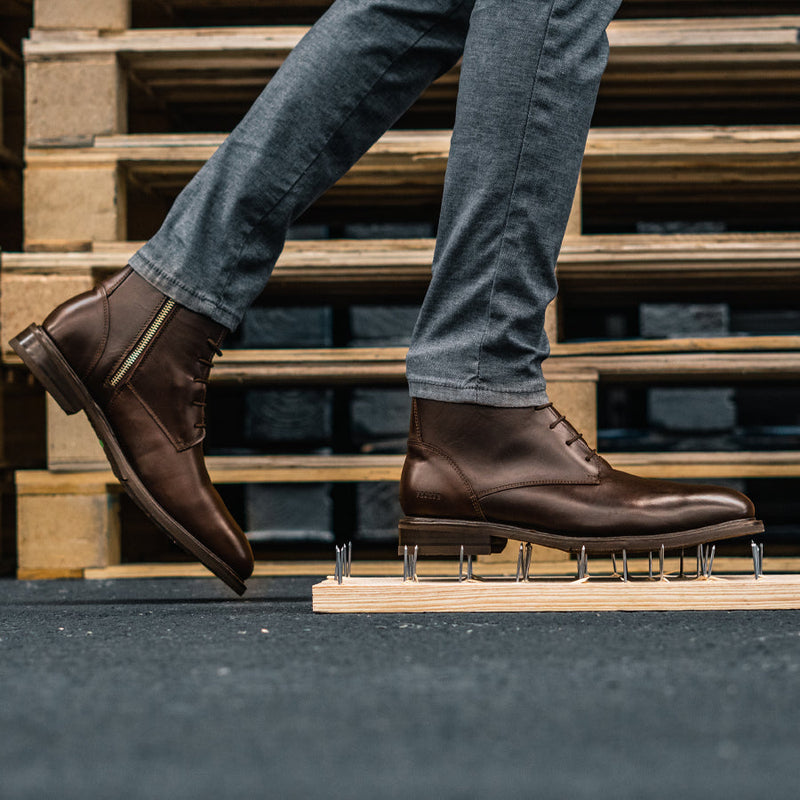 STEEL TOE LACE UP BOOT MICH BROWN Proxon Premium Workwear STEEL TOE LACE UP BOOT MICH BROWN Proxon Premium Workwear