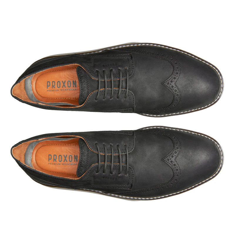 STEEL TOE DERBY SHOE MASTER Black MATTE 13 by Proxon Safety Equipment STEEL TOE DERBY SHOE MASTER Black MATTE 13 by Proxon Safety Equipment