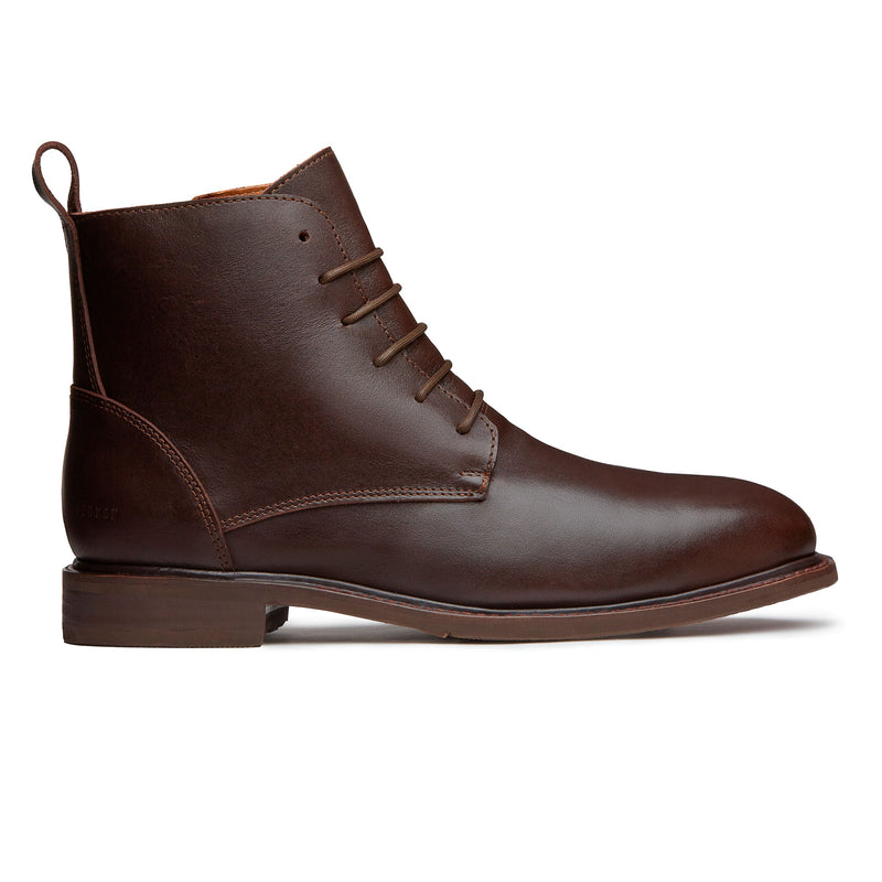 SOFT TOE LACE BOOT MICH BROWN LATERAL VIEW