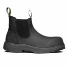 SOFT TOE RAINIER BOOT BLACK COLOR. LATERAL VIEW