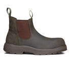 COMPOSITE TOE RAINIER BOOT. OLIVE GREEN COLOR. LATERAL VIEW