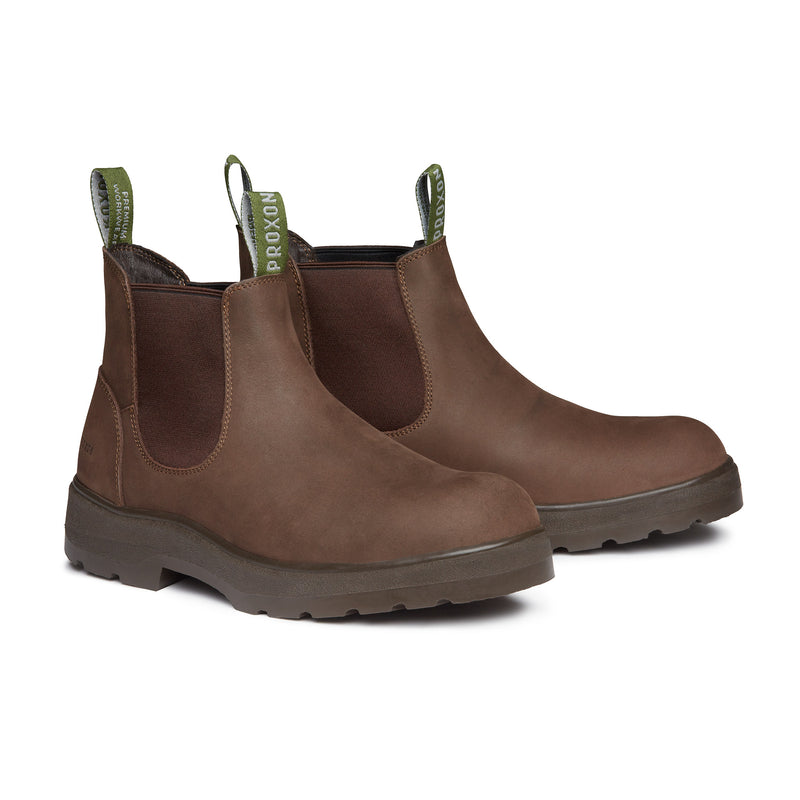 COMPOSITE TOE RAINIER BOOT. TOBACCO COLOR. FRONT VIEW