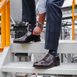 STEEL TOE EXECUTIVE SHOE CEO BROWN