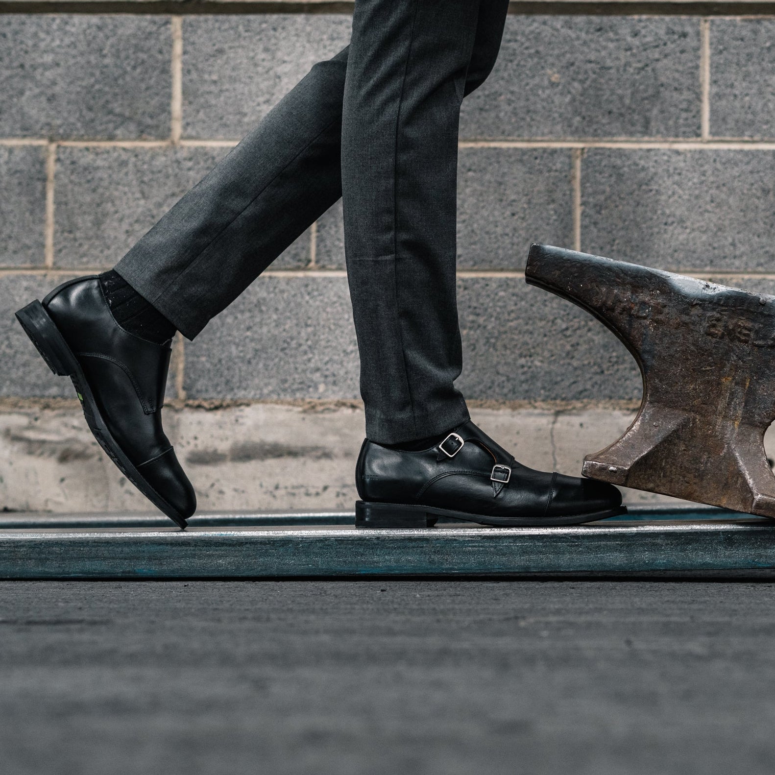 STEEEL TOE MONK STRAP SHOE DANTE BLACK | Proxon – Proxon Premium