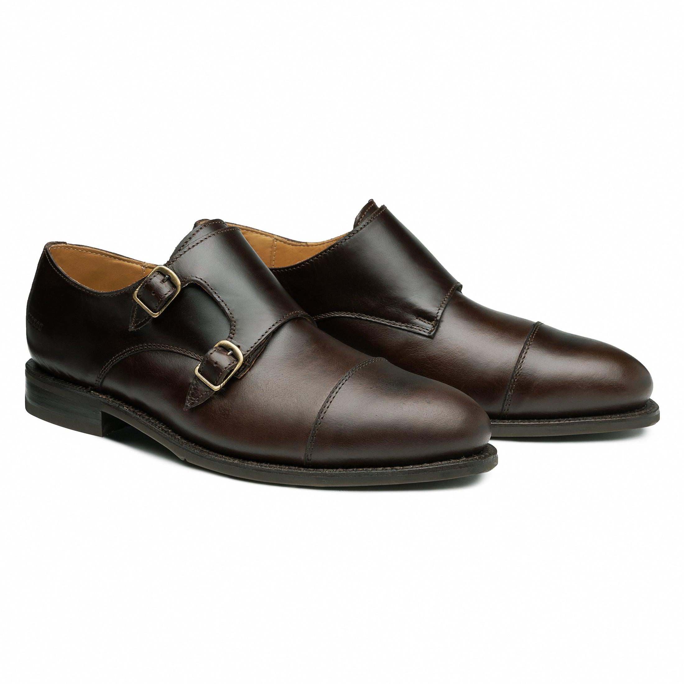 ドレス/ビジネス Silvano Sassetti Quilt Double Monk shoes dante-brown-monk-strap-3_1.jpg
