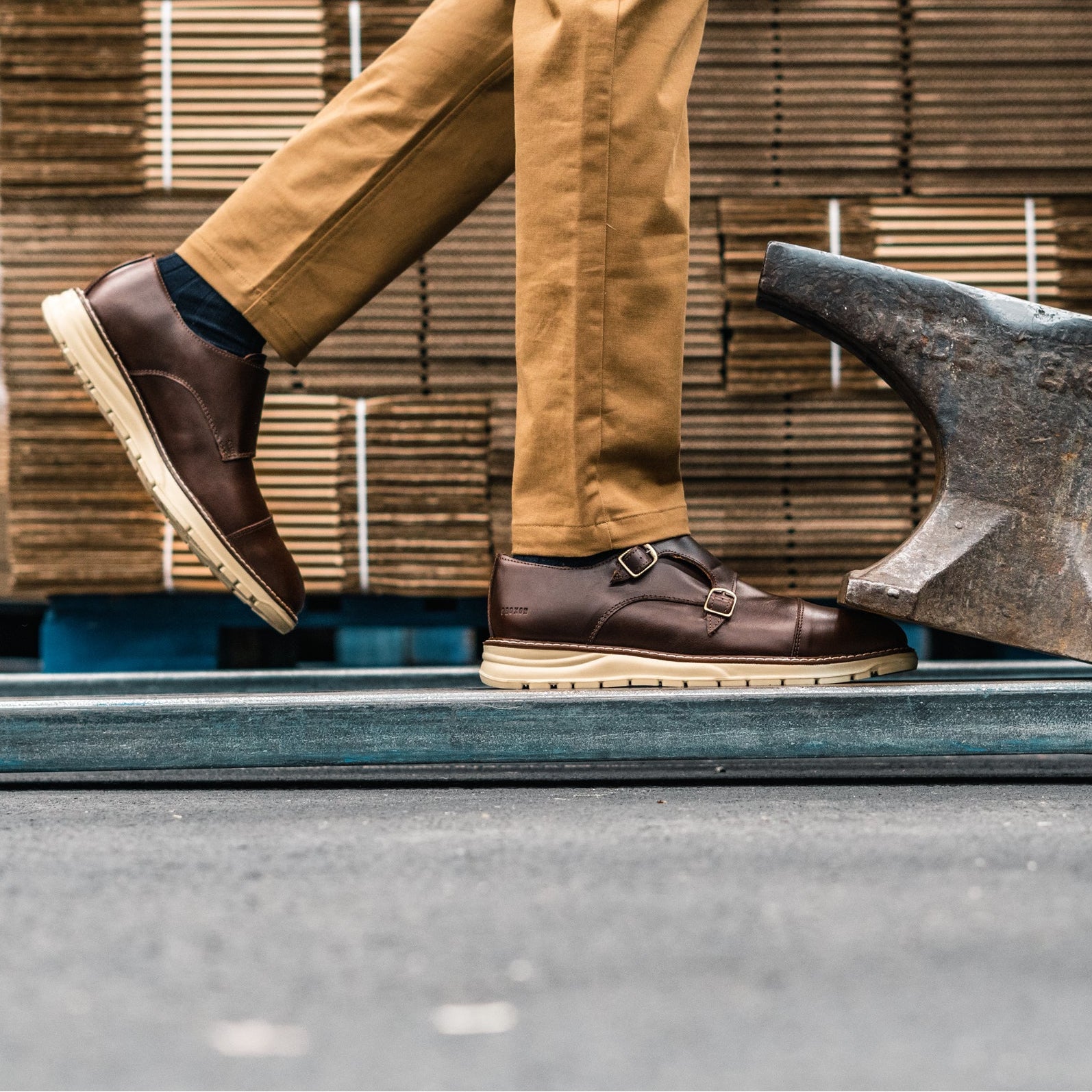 STEEL TOE MONK STRAP SHOE GRAND BLACK | Proxon Premium Workwear