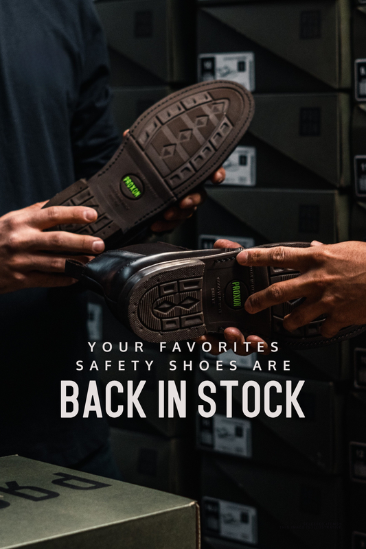 Your favorites safety shoes are back in stock. Banner mobil