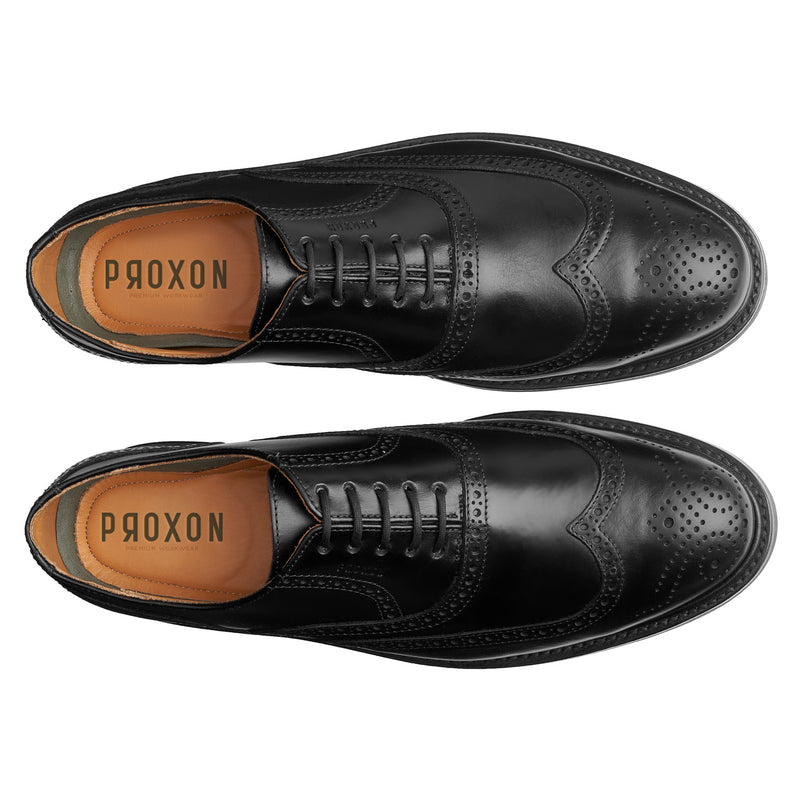 PILOT BLACK OXFORD STEEL TOE SHOE