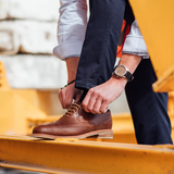 STEEL TOE OXFORD SHOE PILOT - AMBER LIFESTYLE
