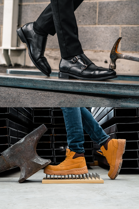 Mens dress top steel toe shoes