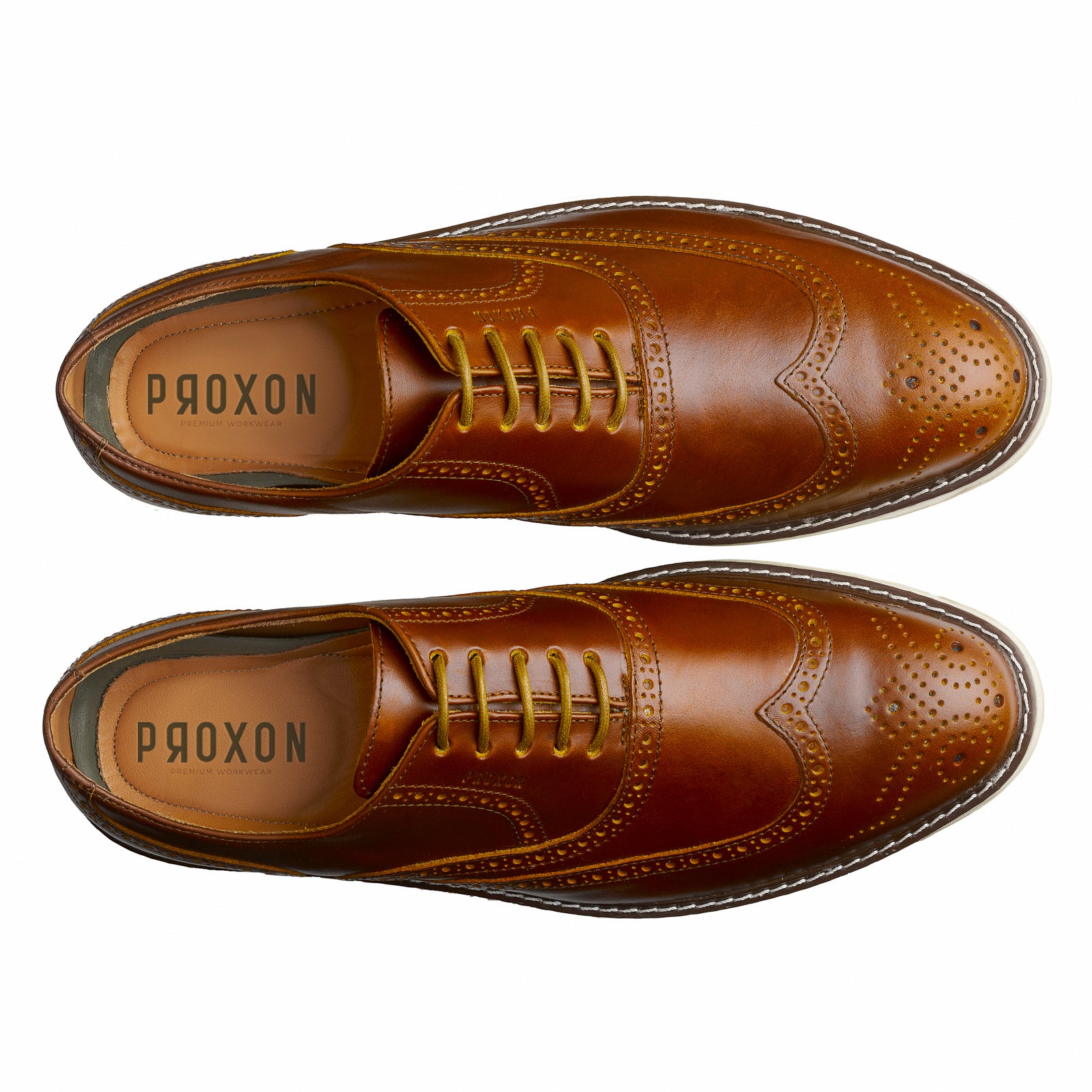 Proton Steel Toe Oxford shoe Volta Amber OXFORD STEEL TOE SHOE PILOT AMBER | Proxon Premium Workwear main image 4