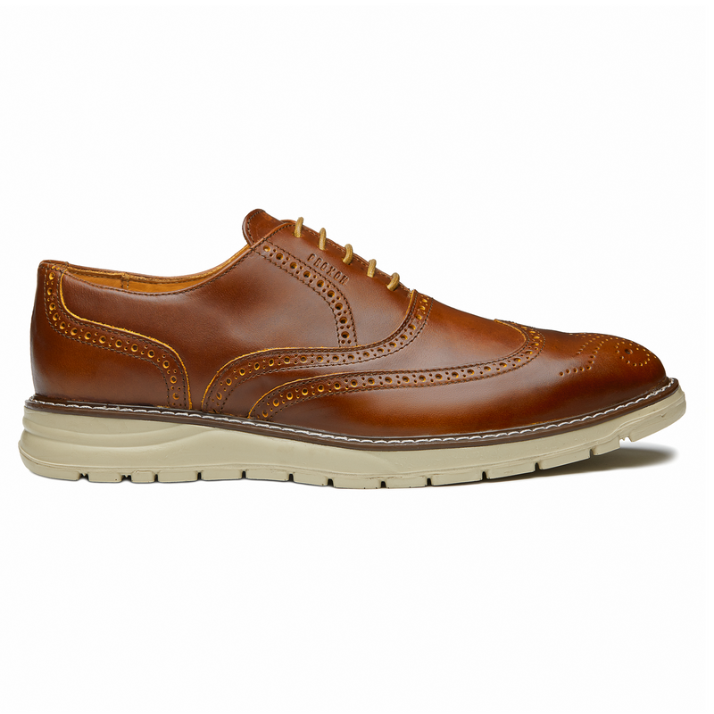 SOFT TOE OXFORD SHOE VOLTA AMBER LATERAL VIEW