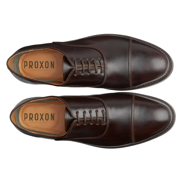 Executive safety shoes constructed in Goodyear Welt and a steel toe. 