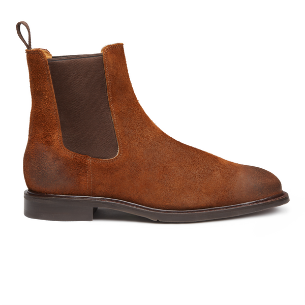A Chelsea boot but with a western style and steel toe cap, ready to take you from the industrial site to greatest landscape, safe and comfortable. Long lasting durability thanks to the Goodyear Welt construction.  Can be worn with a pair of jeans.