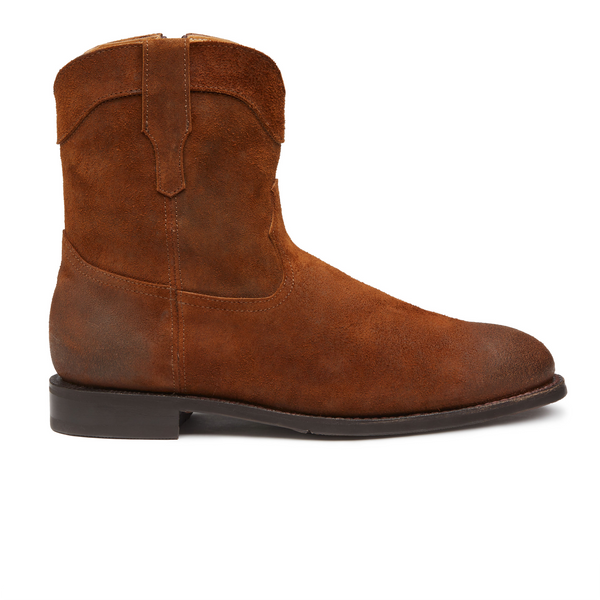 Our western stylish safety boots are ready to get on the road with you. Their slim-cut shaft allows for everyday wear with any jeans and a subtly designed zipper provides easy-on comfort. These 8’’ steel toe boots are handmade with the most quality suede, Goodyear welt construction and puncture resistant outsoles. Looking fine, looking sharp.  It’s a boot for those who are on the move day-in and day-out and still want to look good at every step.