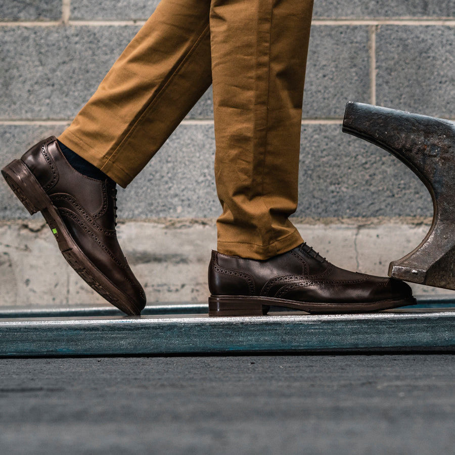 Pilot Steel Toe Oxford Brown Shoe | Proxon – Proxon Premium Workwear